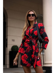 M797 Print playsuit with a collar - model 1