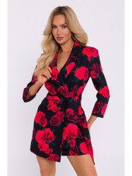 M797 Print playsuit with a collar - model 1