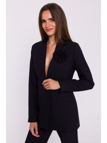 S370 Flower blazer - black
