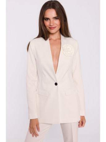 S370 Flower blazer - ivory