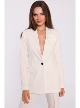 S370 Flower blazer - ivory