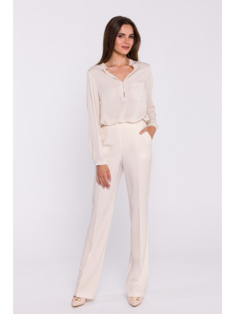 S371 Bootcut trousers - ivory