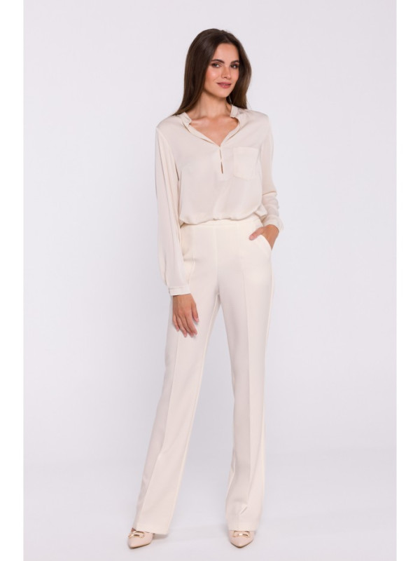 S371 Bootcut trousers - ivory