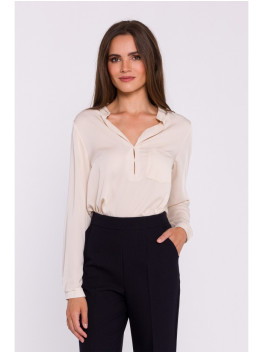 S375 Long-sleeved blouse - beige