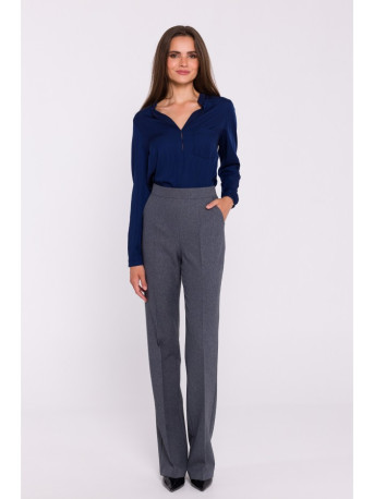 S375 Long-sleeved blouse - navy blue