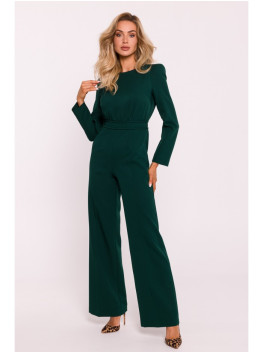 M811 Padded shoulder jumpsuit - bottle green