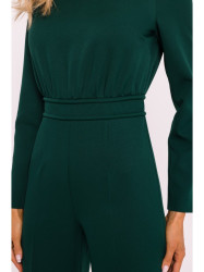 M811 Padded shoulder jumpsuit - bottle green