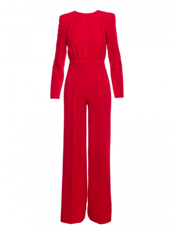 M811 Padded shoulder jumpsuit - red