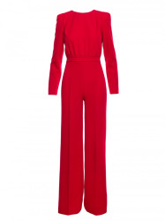 M811 Padded shoulder jumpsuit - red