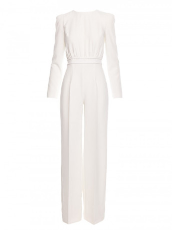 M811 Padded shoulder jumpsuit - ecru