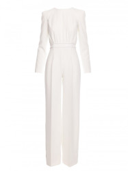 M811 Padded shoulder jumpsuit - ecru