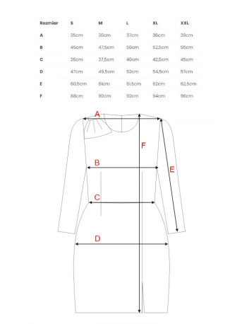 M814 Mini dress with shoulder bow - red