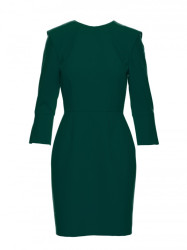 M815 Mini dress with split sleeves - bottle green