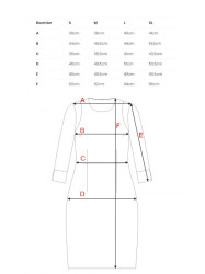 M815 Mini dress with split sleeves - red