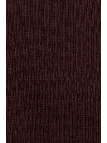 M816 Ribbed leggings with split leg design - brown