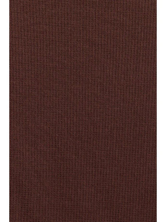 M819 Wrap top rib knit dress - brown