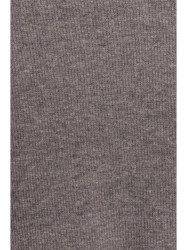 M819 Wrap top rib knit dress - grey melange