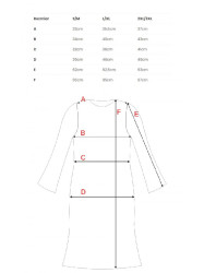 M821 Wide sleeve rib knit dress - red