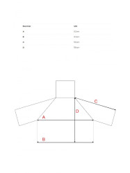 M822 Trapeze turtleneck sweater - amaranth