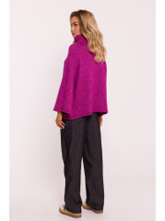 M822 Trapeze turtleneck sweater - amaranth