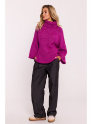 M822 Trapeze turtleneck sweater - amaranth