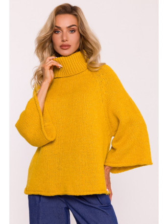 M822 Trapeze turtleneck sweater - honey