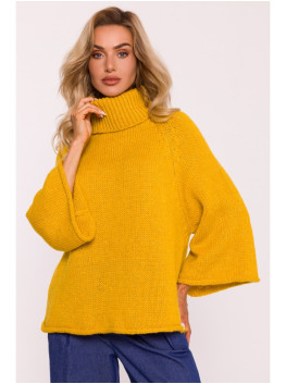 M822 Trapeze turtleneck sweater - honey