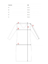 M824 V-neck sweater dress - cappuccino