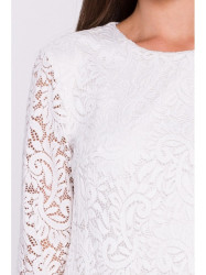 S381 Lace detail jumpsuit - ecru