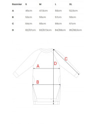 B101 Didelio dydžio tunika su perskirtais šonais - tamsiai mėlyna