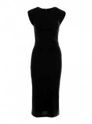 S382 Sleeveless midi dress - black