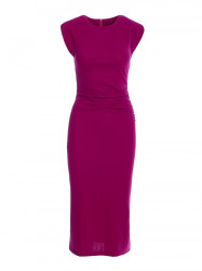 S382 Sleeveless midi dress - plum
