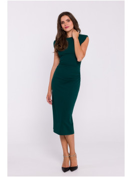 S382 Sleeveless midi dress - green