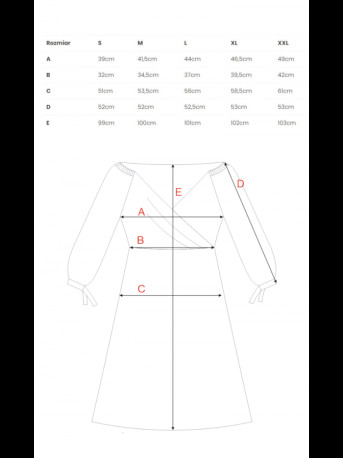 S383 Flared dress with puff sleeves - black