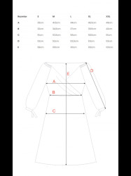 S383 Flared dress with puff sleeves - green