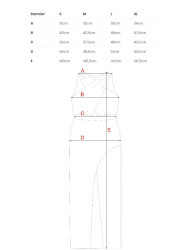 M835 Mixed fabric maxi dress - black