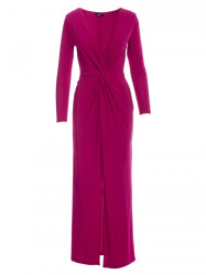 M840 Maxi dress with a knot - ruby