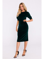 M827 Velvet sheath dress - green