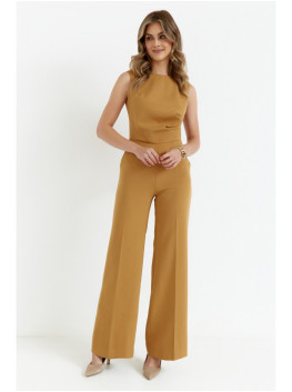 S115 Wide leg jumpsuit - cinnamon