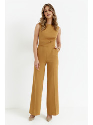 S115 Wide leg jumpsuit - cinnamon