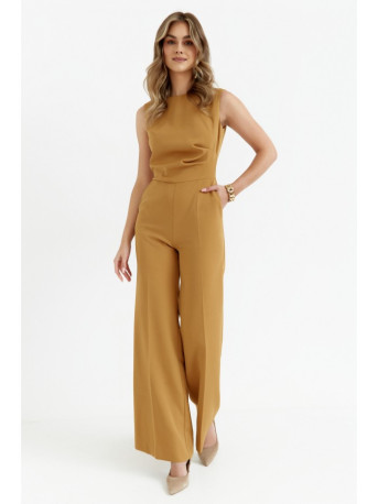 S115 Wide leg jumpsuit - cinnamon