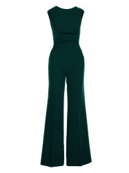 S115 Wide leg jumpsuit - bottle green