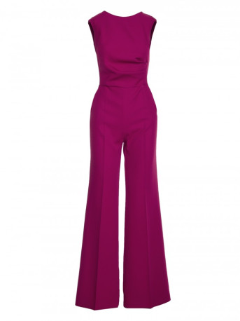 S115 Wide leg jumpsuit - ruby