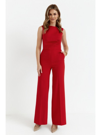S115 Wide leg jumpsuit - red