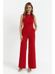 S115 Wide leg jumpsuit - red