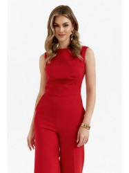 S115 Wide leg jumpsuit - red