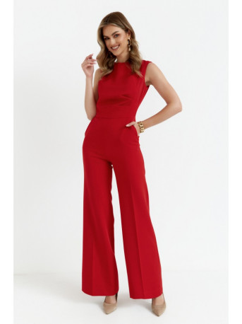 S115 Wide leg jumpsuit - red