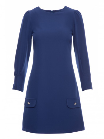 K148 Trapeze dress - navy blue