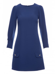 K148 Trapeze dress - navy blue