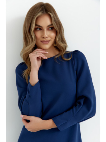 K148 Trapeze dress - navy blue